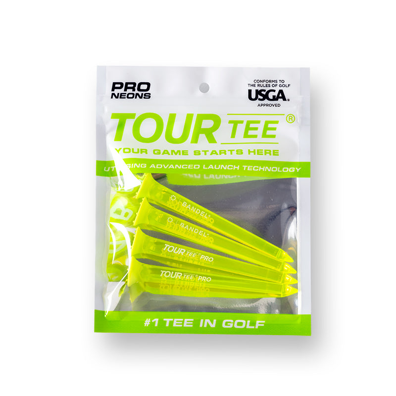 TOURTEE Pro 4 pieces set BG-TTP01-4 ツアーティー プロ 4本 特殊ラバー加工 / Neon Yellow