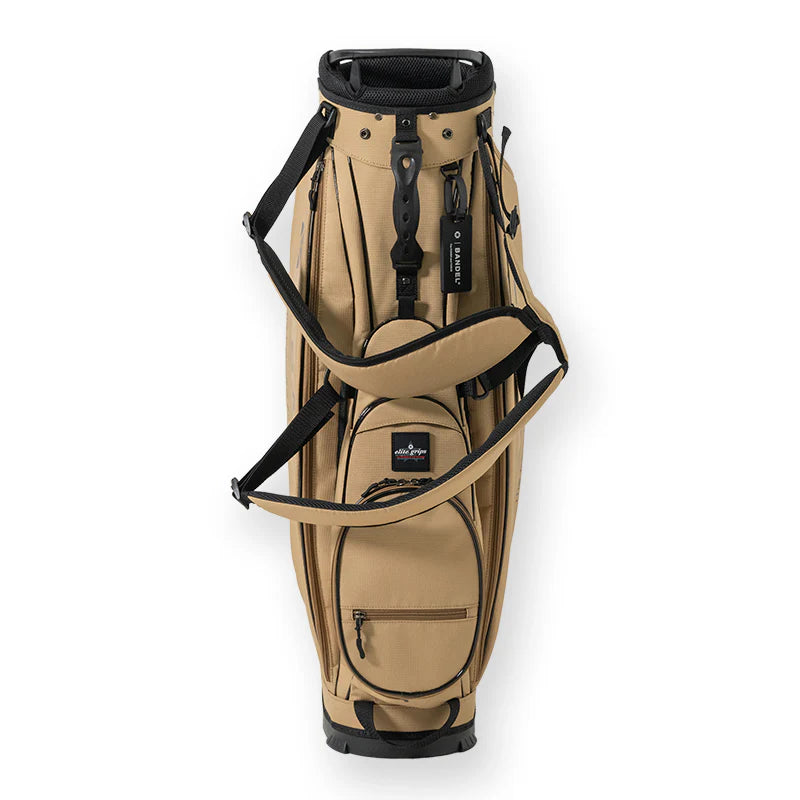 BANDEL × elitegrips D-Type 9.5inch キャディバッグ BGE-6SCB スタンド仕様 軽量 / BEIGE