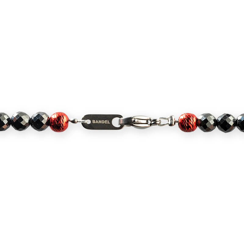 BANDEL バンデル Galaxy ギャラクシー Black×Red 磁気ネックレス HLCG-MA Black×Red