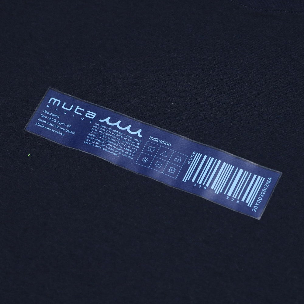 muta MARINE ムータマリン Tシャツ BARCODE TAG MMJC34092 NAVY