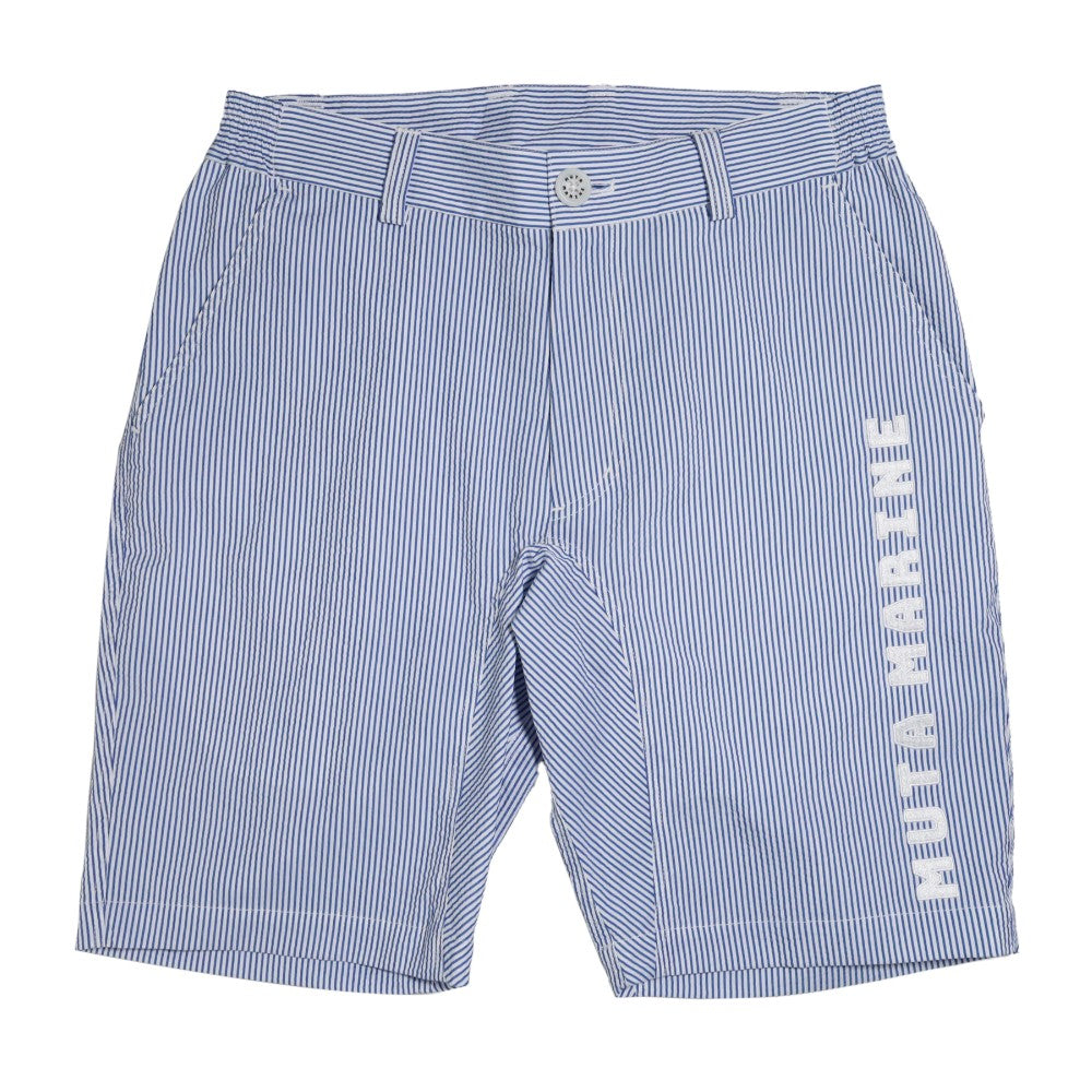 muta MARINE ムータマリン COOL MAX® シアサッカー ハーフパンツ MMMK-444062 BLUExWHITE