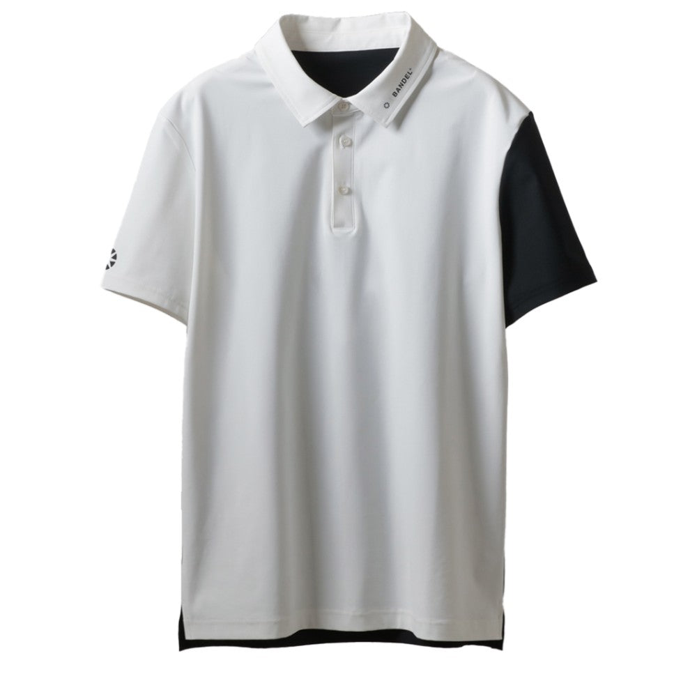 BANDEL GOLF バンデルゴルフ ポロシャツ BASIC COMBINATION S/S POLO BGI-3SCPL FrontWhitexBackBlack
