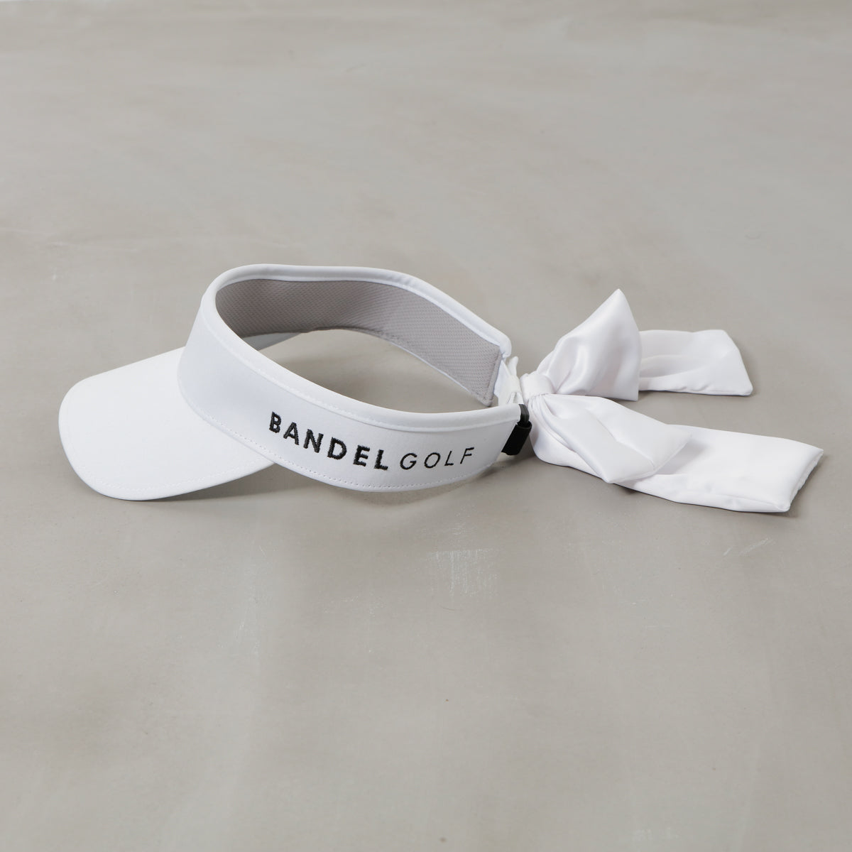 BANDEL GOLF バンデルゴルフ サンバイザー SUN VISOR WITH RIBBON BGI-3SRSV WHITE ホワイト