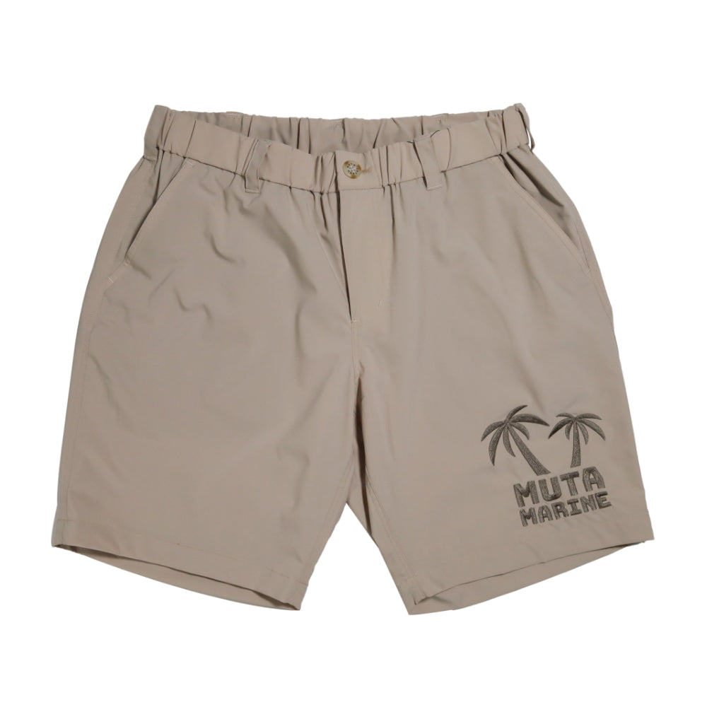 muta MARINE ムータマリン SOLOTEX® Eco-Hybrid ストレッチショートパンツ(パームツリー) MMMK-444153 BEIGE