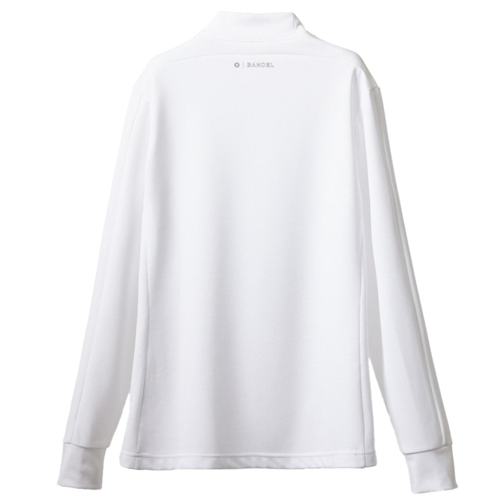 BANDEL GOLF バンデルゴルフ モックネック Tシャツ ロング WOMENS BICOLOR L/S MOCK BGI-W3ABLMC ALL WHITE ホワイト