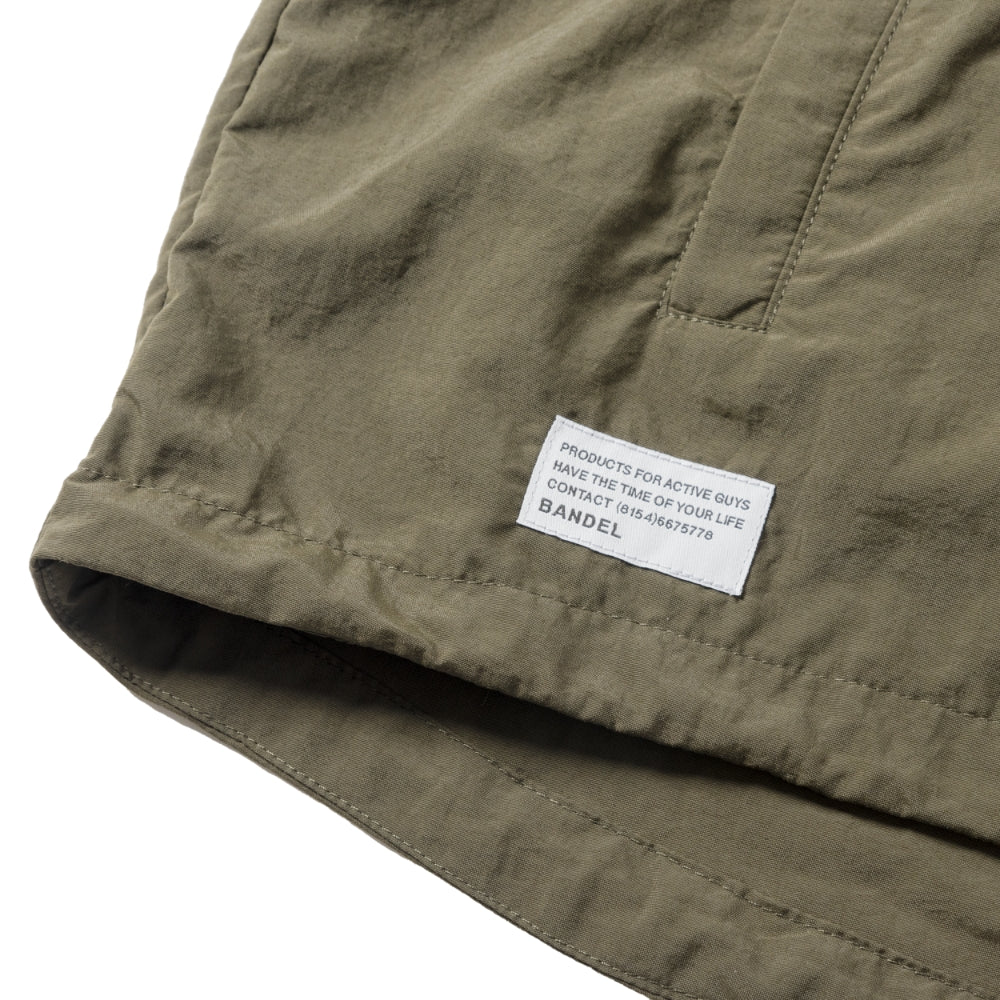 BANDEL バンデル NYLON ANORAK HOODIE ハーフジップフーディー BNS-3SAHD KAHKI カーキ