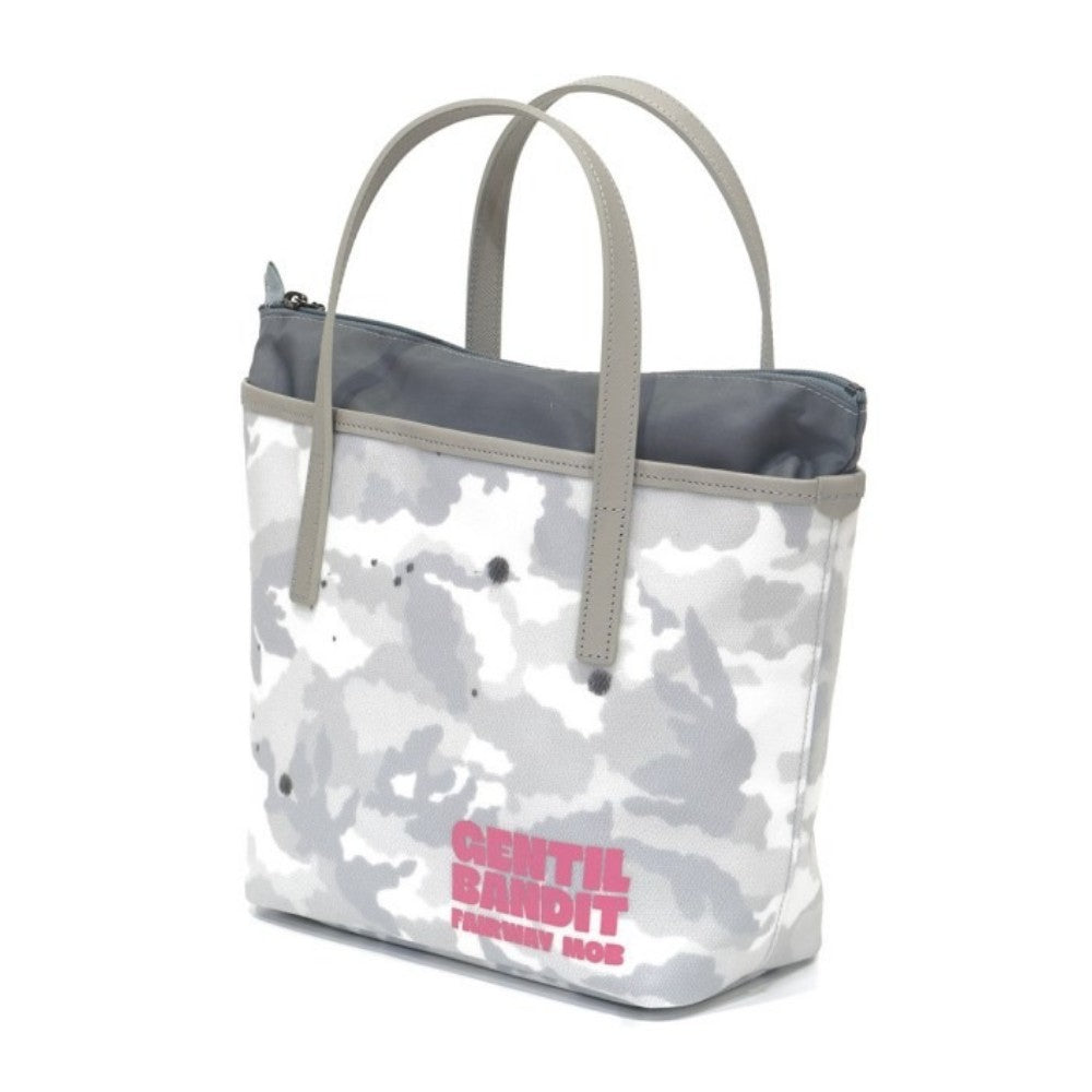 GENTIL BANDIT ジャンティバンティ FAIRWAY MOB ラウンドトートバッグ GBFM02 WHITE CAMO【PINK LOGO】