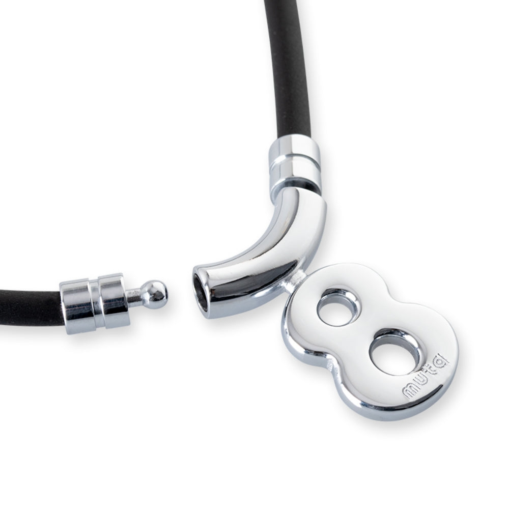 BANDEL muta バンデル ムータ ネックレス Healthcare Necklace Eight HLCNE-MT BLACK SILVER ブラック シルバー