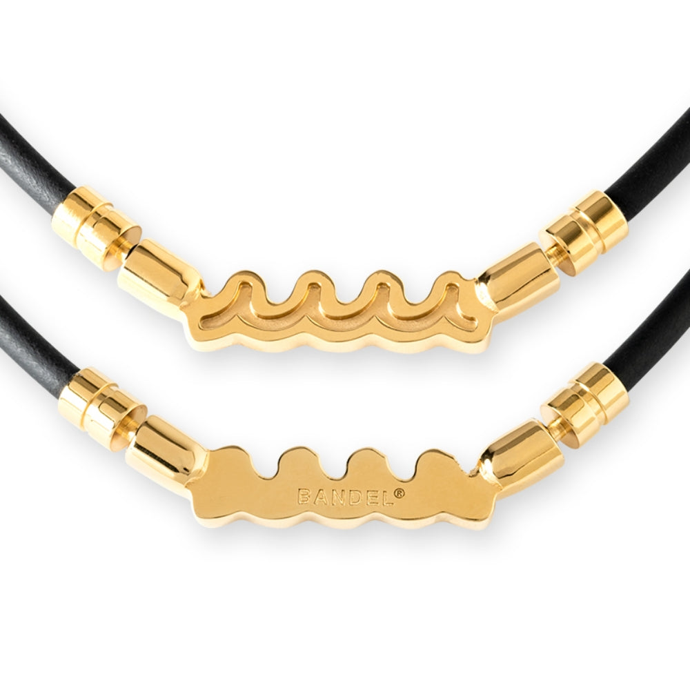 BANDEL muta バンデル ムータ ネックレス Healthcare Necklace Wave HLCNW-MT BLACK GOLD ブラック ゴールド