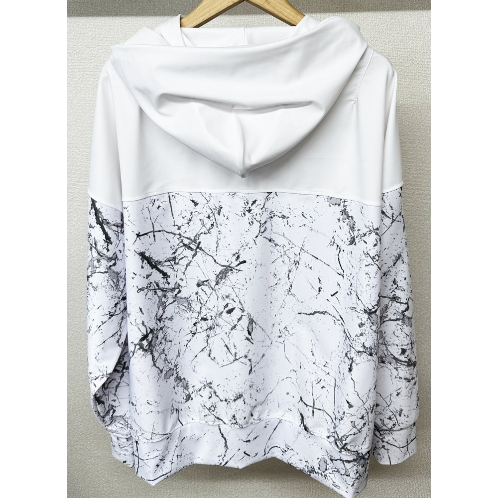 RESOUND CLOTHING リサウンド クロージング RC32-C-001 ペイント ラッシュフーディ セットアップ RUSH OV ZIPUP HOODIE PAINT WHITE ホワイト高岡蒼佑さん着用アイテム