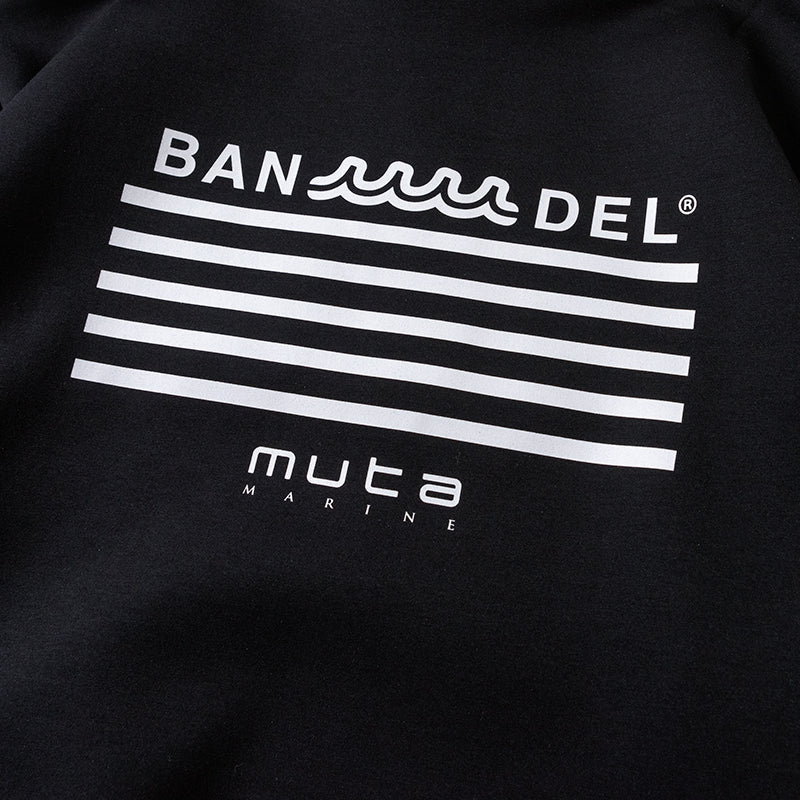BANDEL×muta Limited 24AW L/S Hoodie フーディ バンデル×ムータ コラボ 保温 軽量 ストレッチ / BLACK