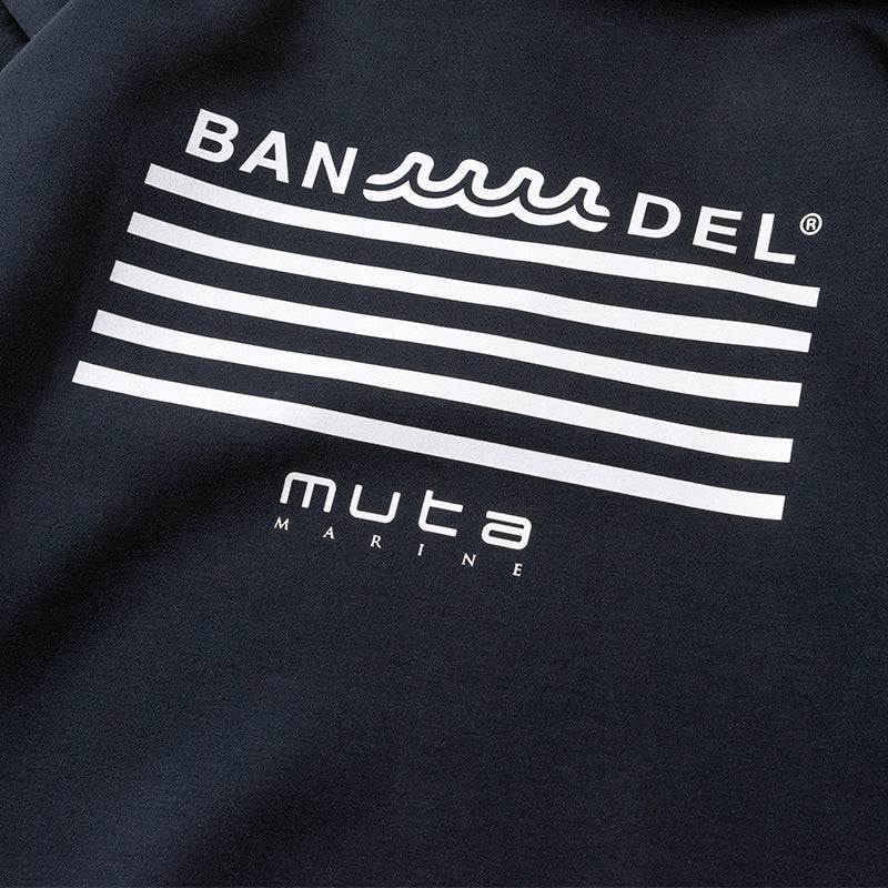 BANDEL×muta Limited 24AW L/S Hoodie フーディ バンデル×ムータ コラボ 保温 軽量 ストレッチ / NAVY