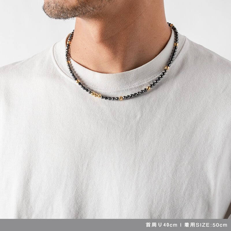 BANDEL バンデル Galaxy ギャラクシー Model-A Black×Gold 磁気ネックレス HLCG Black×Gold