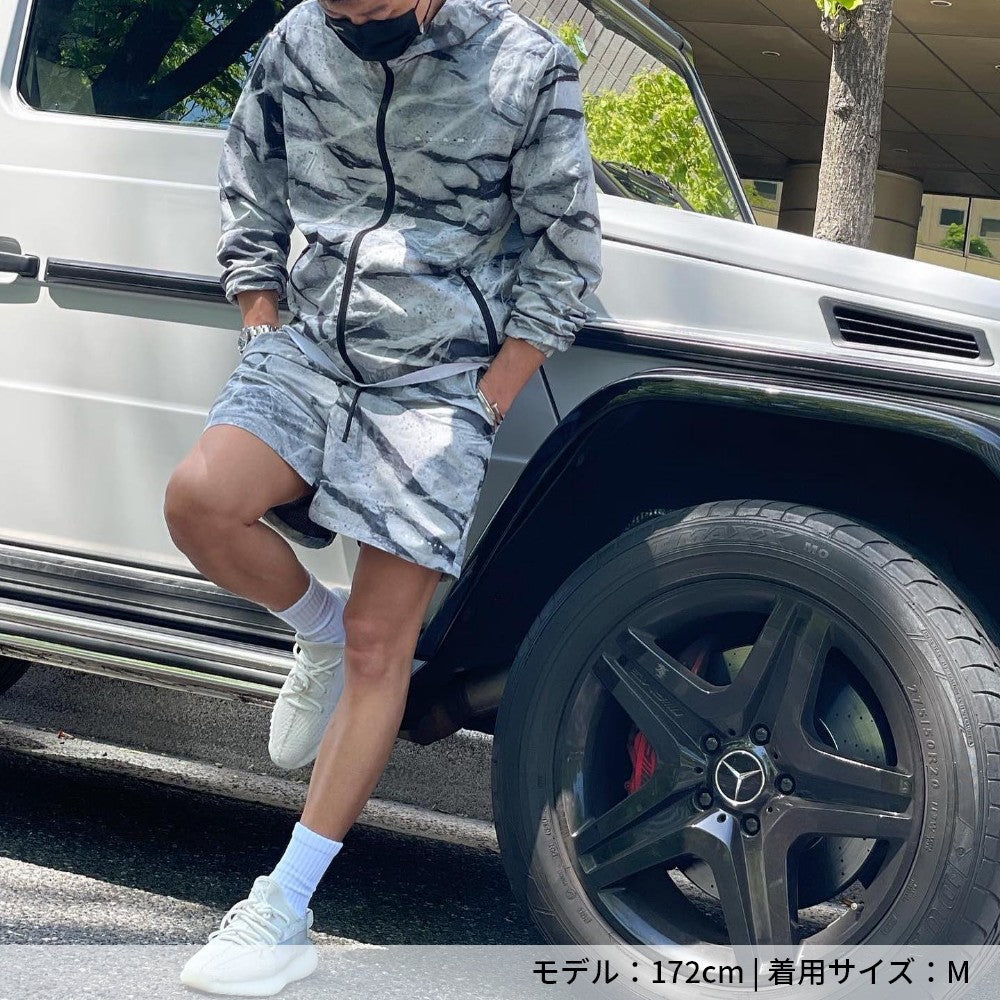 Printed Trunk SLA-M2912SH ショートパンツ スイムウェア / MARBLE GREY