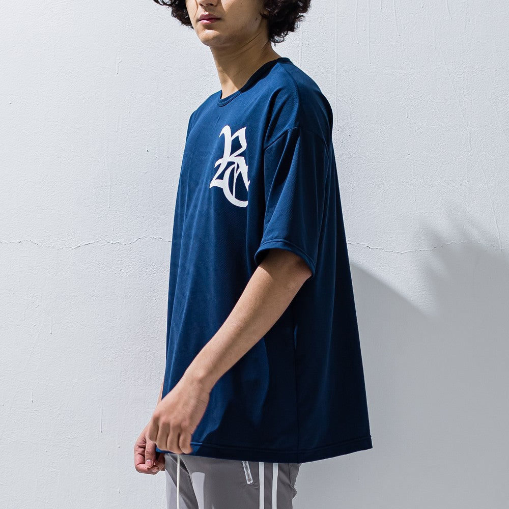 RESOUND CLOTHING リサウンド クロージング Tシャツ RC ROGO MESHLOOSE TEE RC28-T-004 NAVY