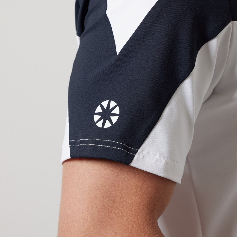 BANDEL GOLF バンデルゴルフ モックネック Tシャツ V SWITCH S/S MOC SHIIRTS BGI-3SVMC WHITExBLACK ホワイト ブラック