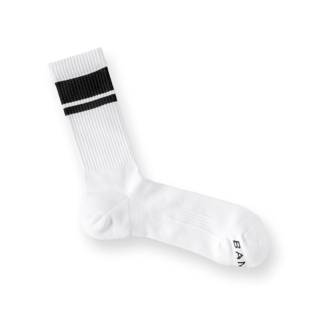 BANDEL バンデル コンプレッション ソックス COMPRESSION SOCKS MIDDLE BOLDER BG-SK003 WHITE BLACK ホワイト