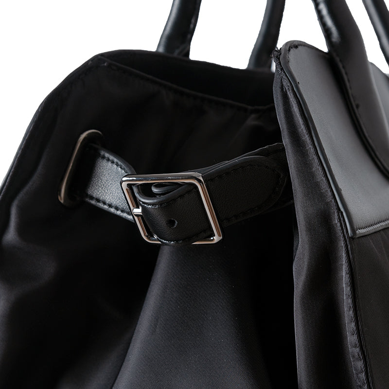LEATHER HANDLE BOSTON BAG BGJ-5SLHBB ボストンバッグ レザー 本革 / BLACK