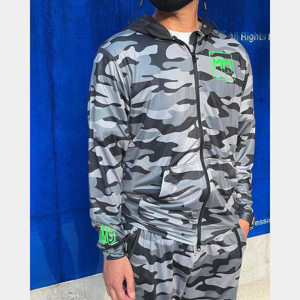 muta MARINE ムータマリン ラッシュパーカー MONO CAMO MMTK-435038 BLACK
