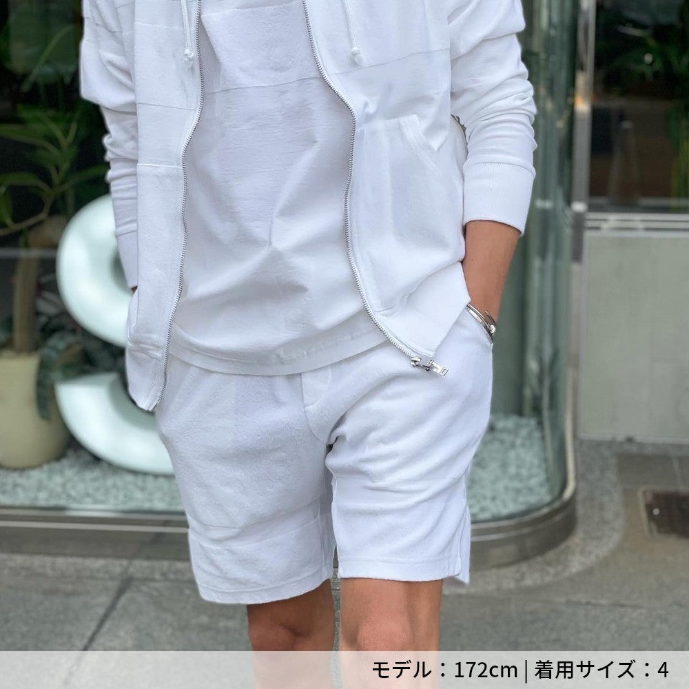 PILE BORDER SHORTS MSEA22S5107-S ショーツ / WHITE