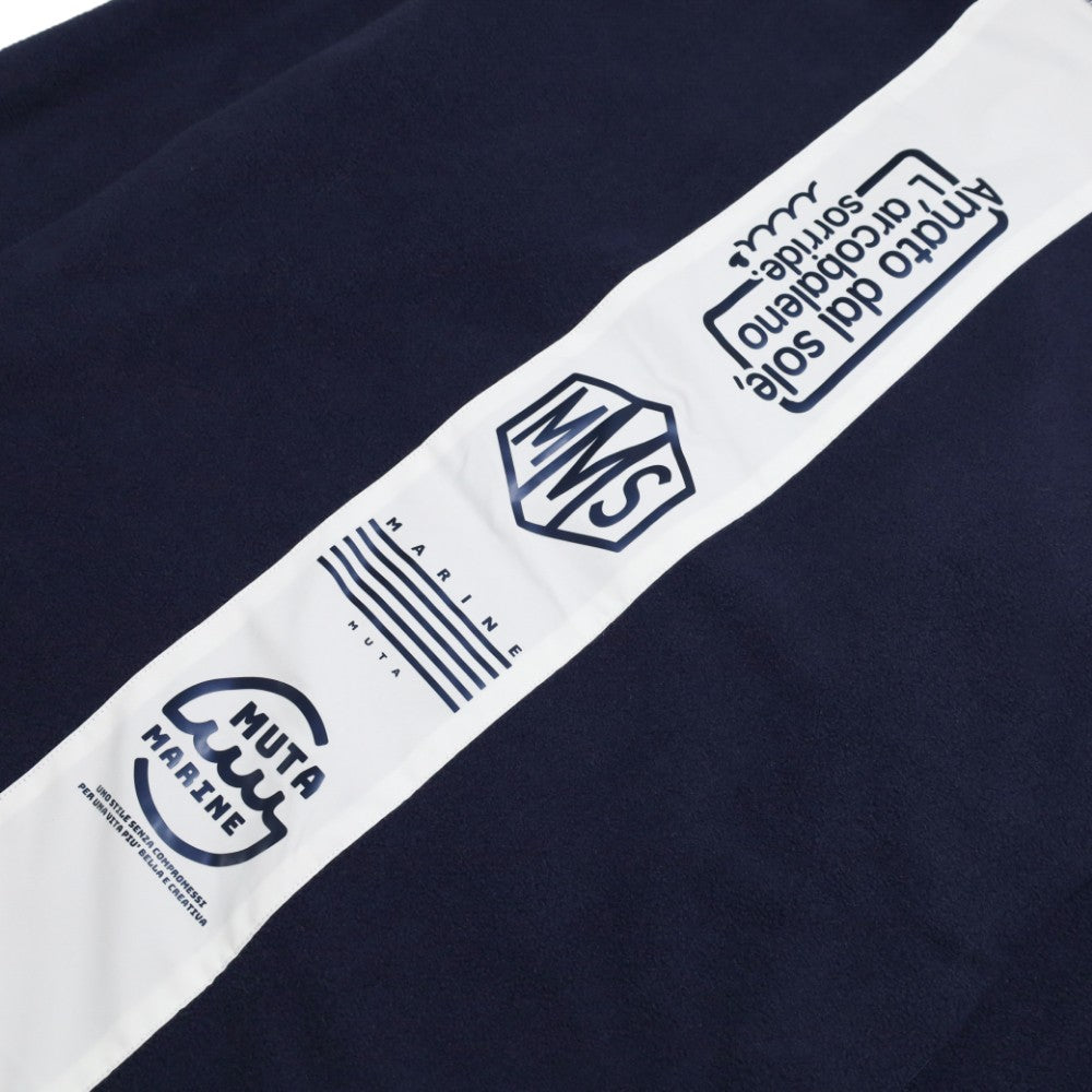 muta MARINE ムータマリン ロンT フリース切替モックネックプルオーバー MMMK-443180 NAVY