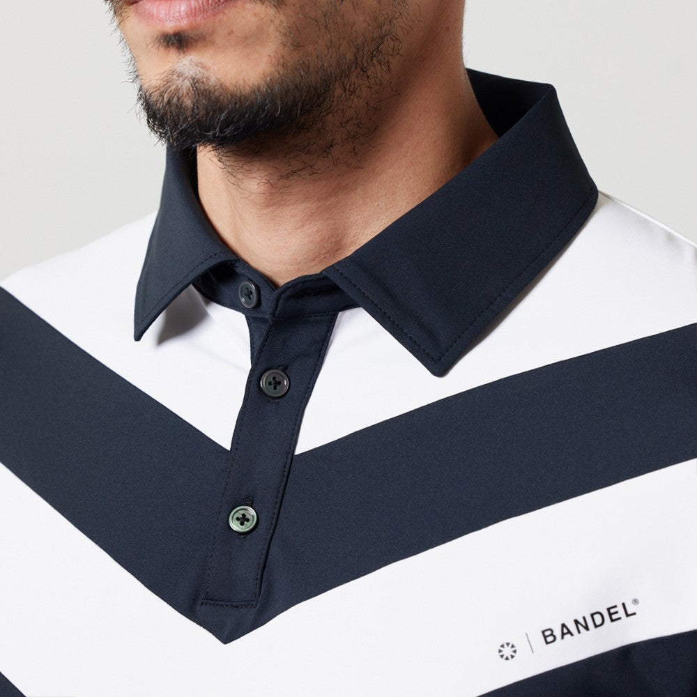 BANDEL GOLF バンデルゴルフ ポロシャツ V SWITCH S/S POLO SHIRTS BGI-3SVPL ブラック ホワイト