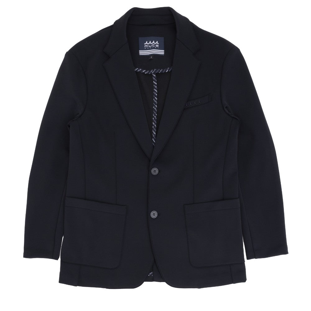 muta MARINE ムータマリン ナイロンジャージシングルジャケット MMSG-230223 BLACK