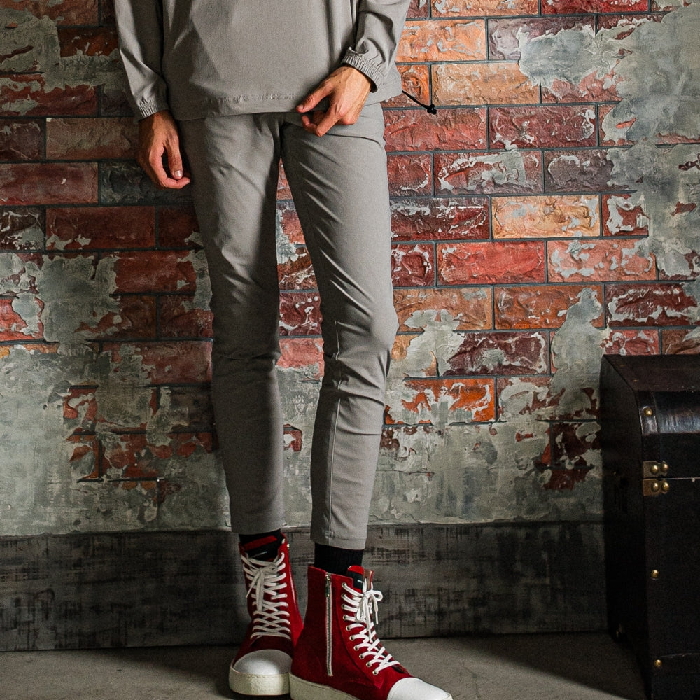 RESOUND CLOTHING リサウンド クロージング ロングパンツ CHRIS EASY PANTS BAISIC-ST-016 NYLON GREY