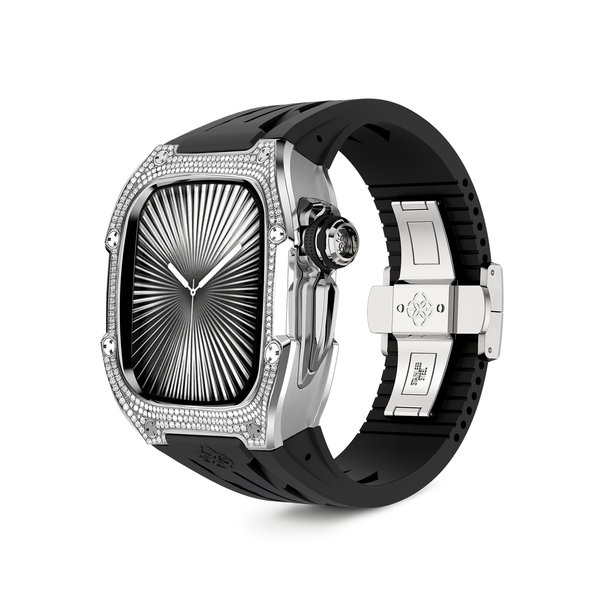 GOLDEN CONCEPT ゴールデンコンセプト Apple Watch Case / RSTIII46 - Black Flake