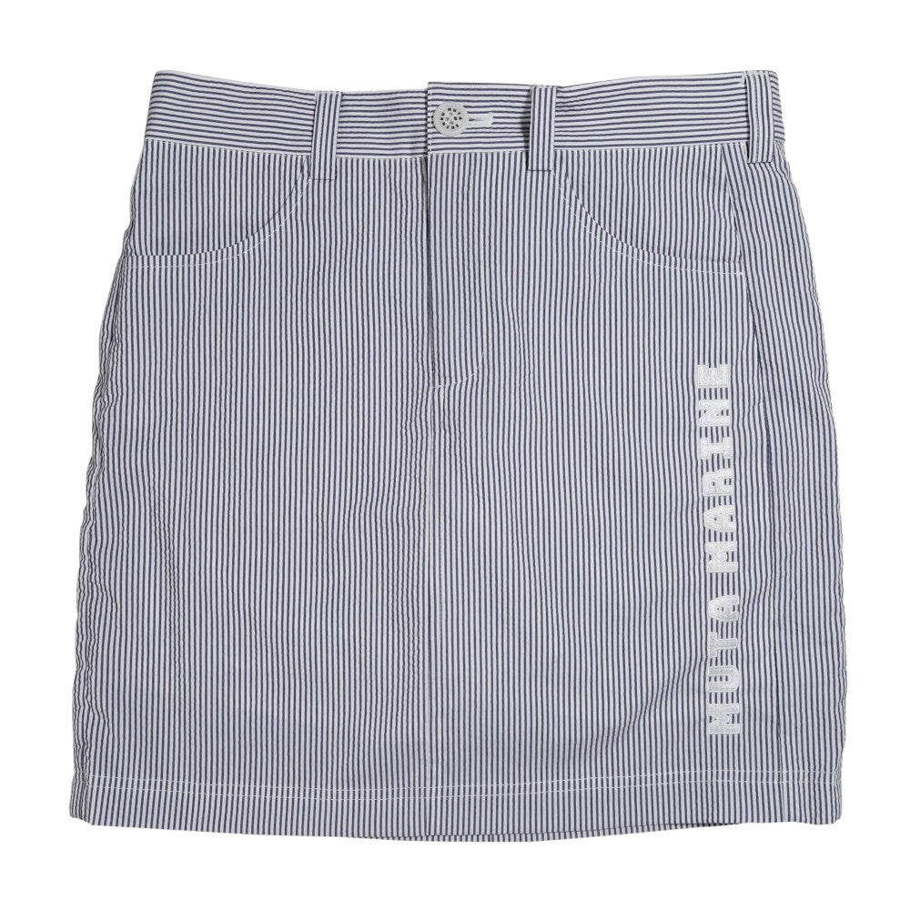 muta MARINE ムータマリン COOL MAX® シアサッカー スカート MMMK-445007 NAVYxWHITE