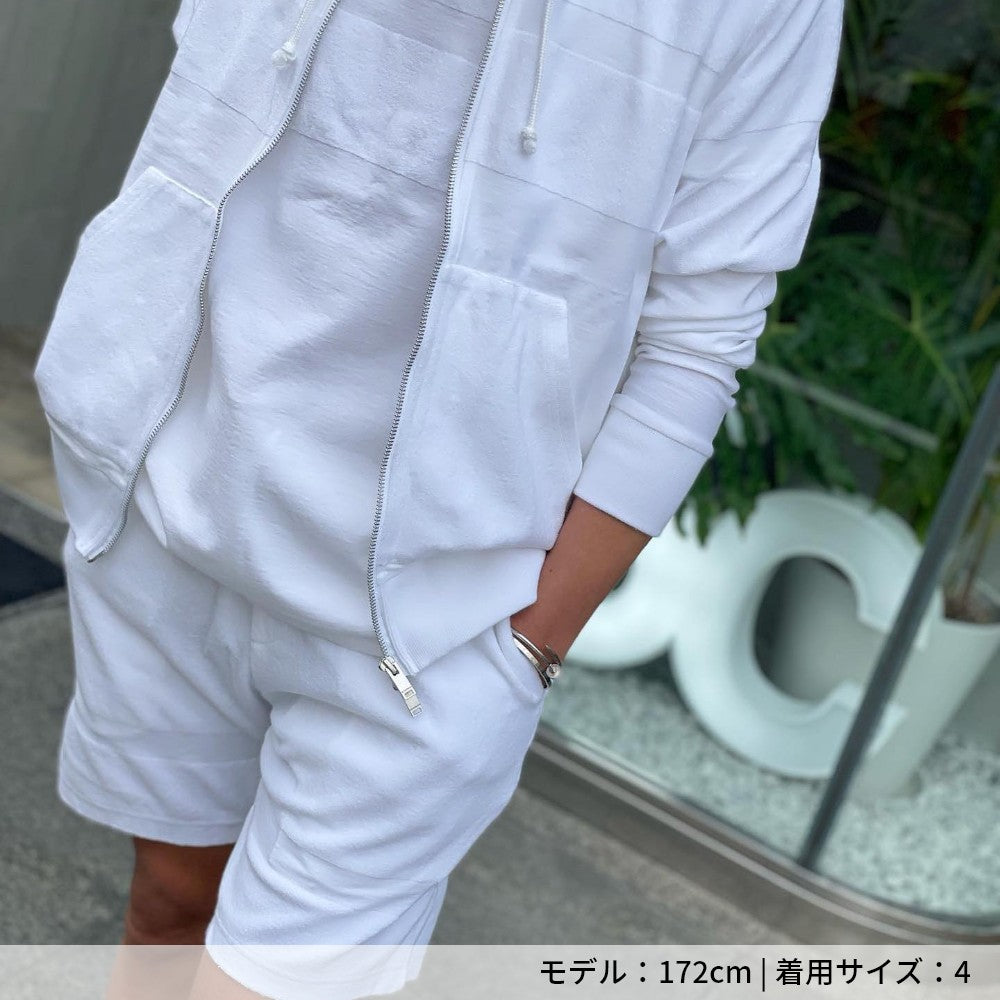 PILE BORDER SHORTS MSEA22S5107-S ショーツ / WHITE