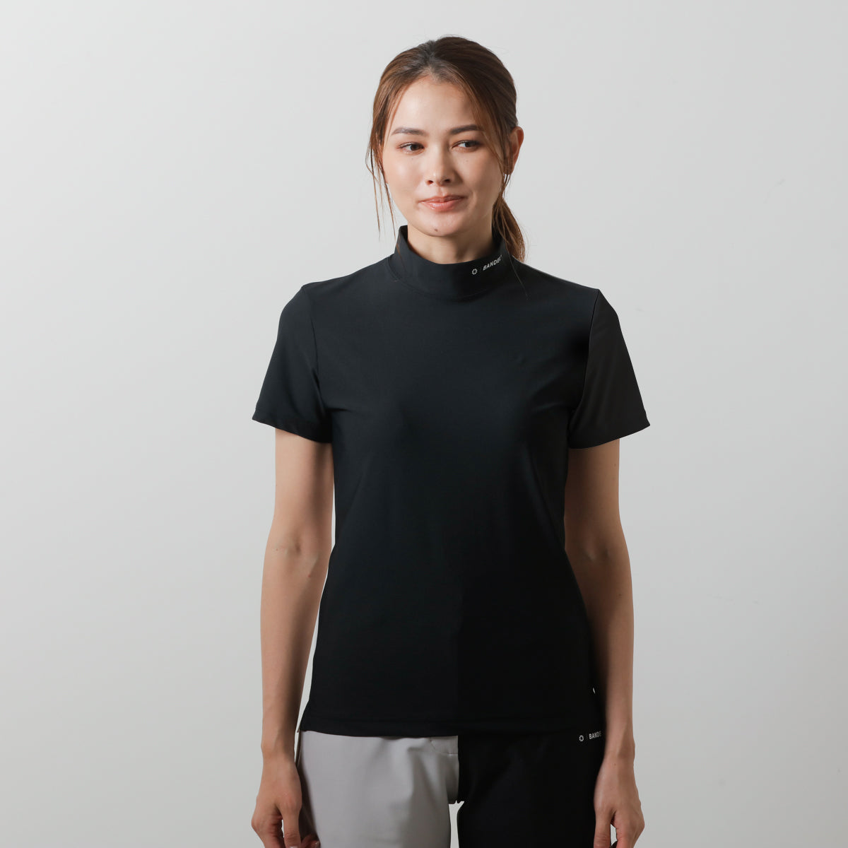 BANDEL GOLF バンデルゴルフ モックネック WOMENS BASIC COMBINATION BGI-W3SCMC BLACK ブラック