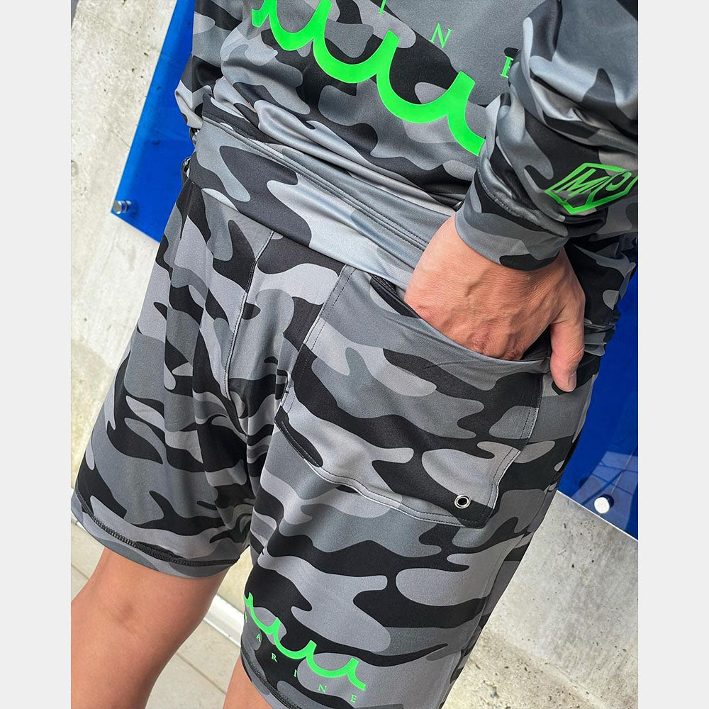 muta MARINE ムータマリン ラッシュパーカー MONO CAMO MMTK-435038 BLACK