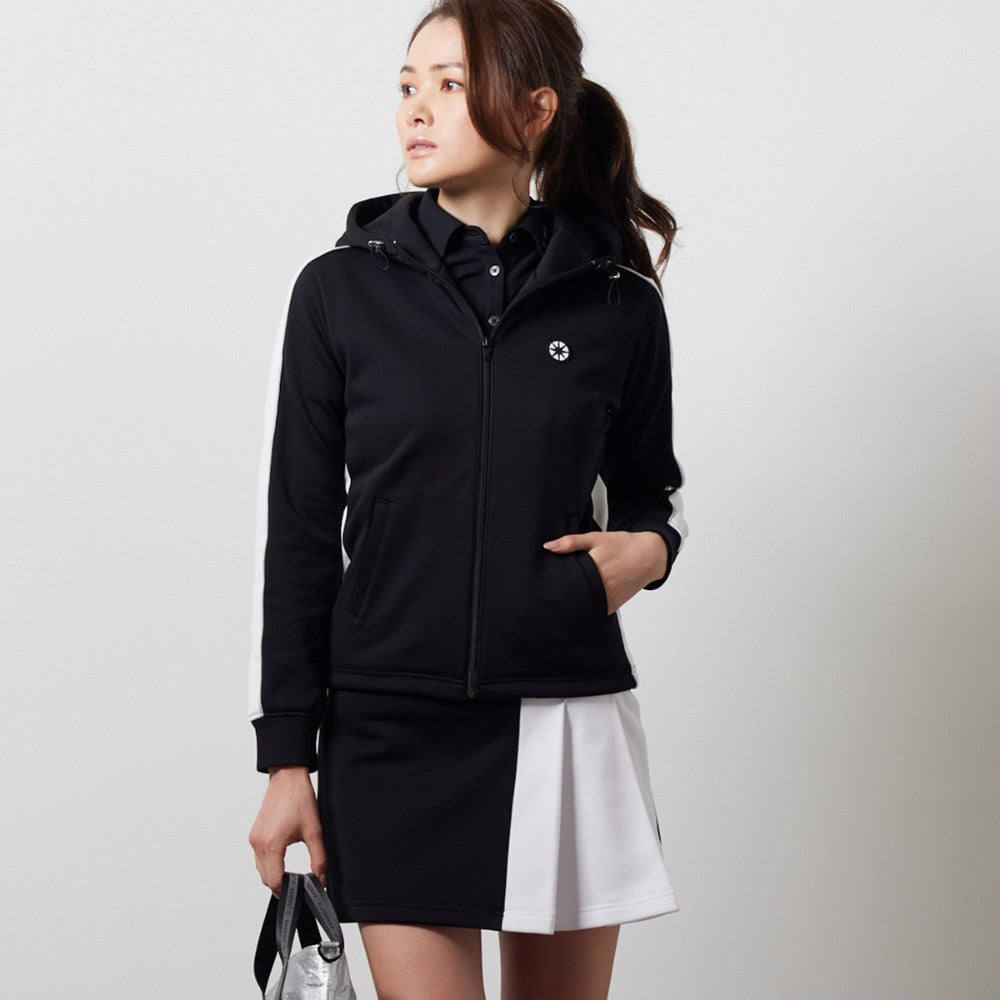 BANDEL GOLF バンデルゴルフ スカート WOMENS BICOLOR PLEATS SKIRT BGI-W3ABPSK BLACK WHITE ブラック ホワイト