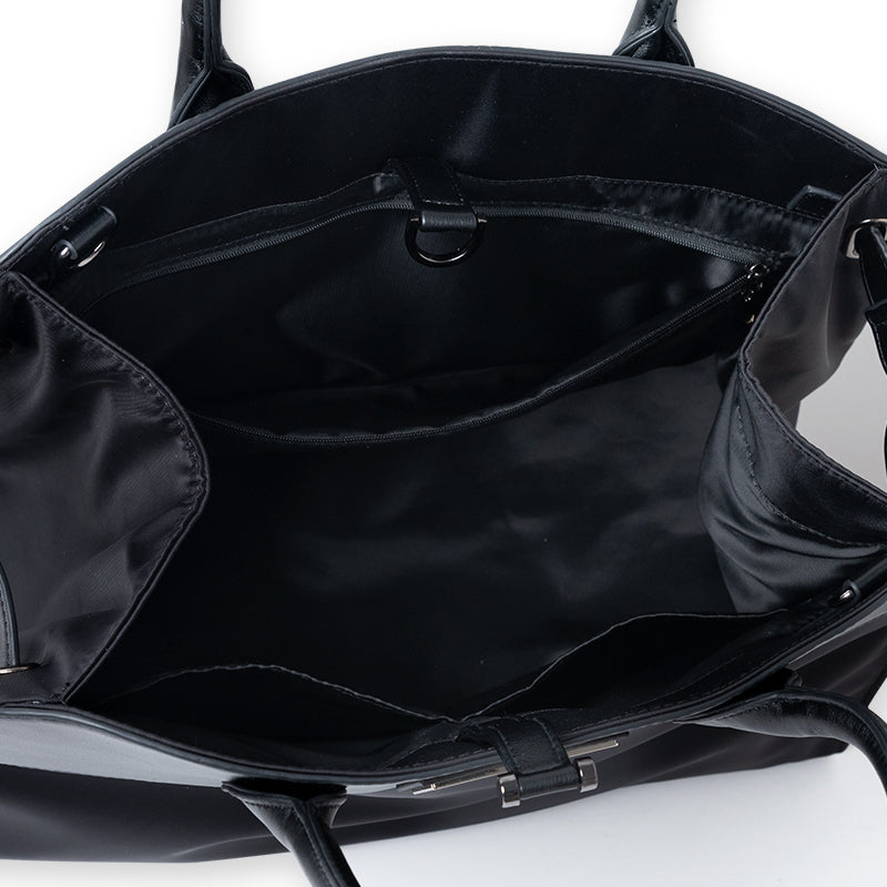 LEATHER HANDLE BOSTON BAG BGJ-5SLHBB ボストンバッグ レザー 本革 / BLACK