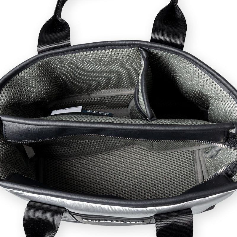 BANDEL×muta ダブルフェイストートバッグ SILVER