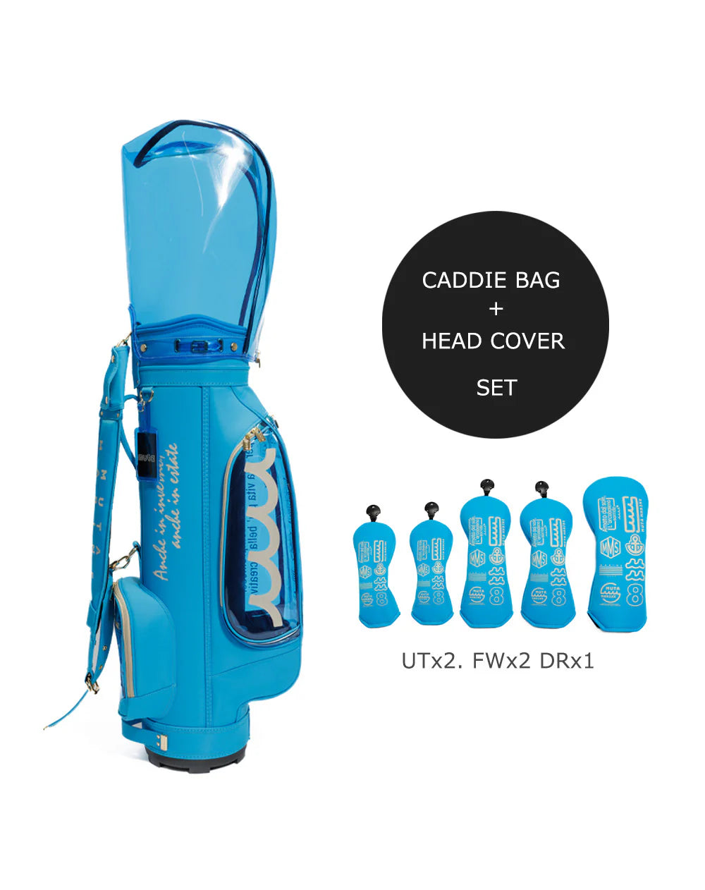 muta MARINE ムータマリン GOLF 自立式キャディバッグ&ヘッドカバーセット
