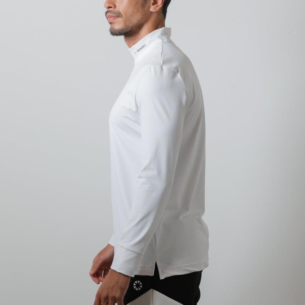 BANDEL GOLF バンデルゴルフ モックネック ロング BASIC L/S MOCK T SHIRTS BGI-BLSM WHITE ホワイト