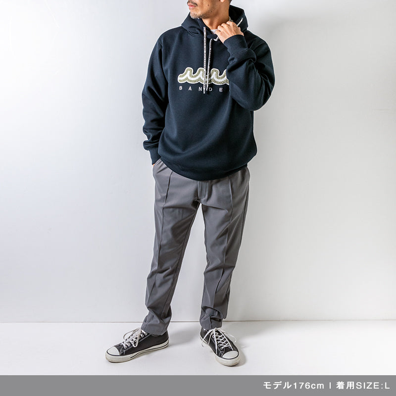 BANDEL×muta Limited 24AW L/S Hoodie フーディ バンデル×ムータ コラボ 保温 軽量 ストレッチ / NAVY