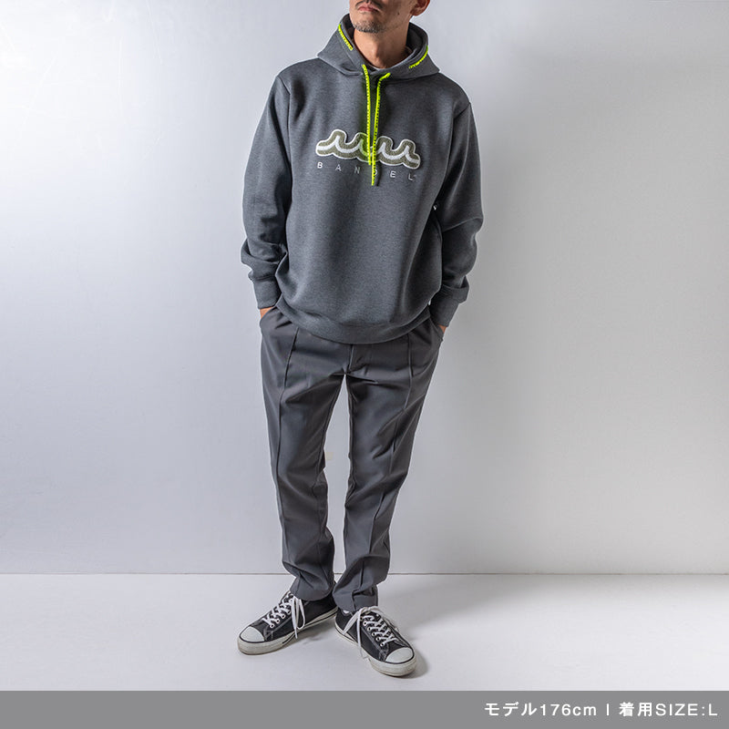 BANDEL×muta Limited 24AW L/S Hoodie フーディ バンデル×ムータ コラボ 保温 軽量 ストレッチ / GREY