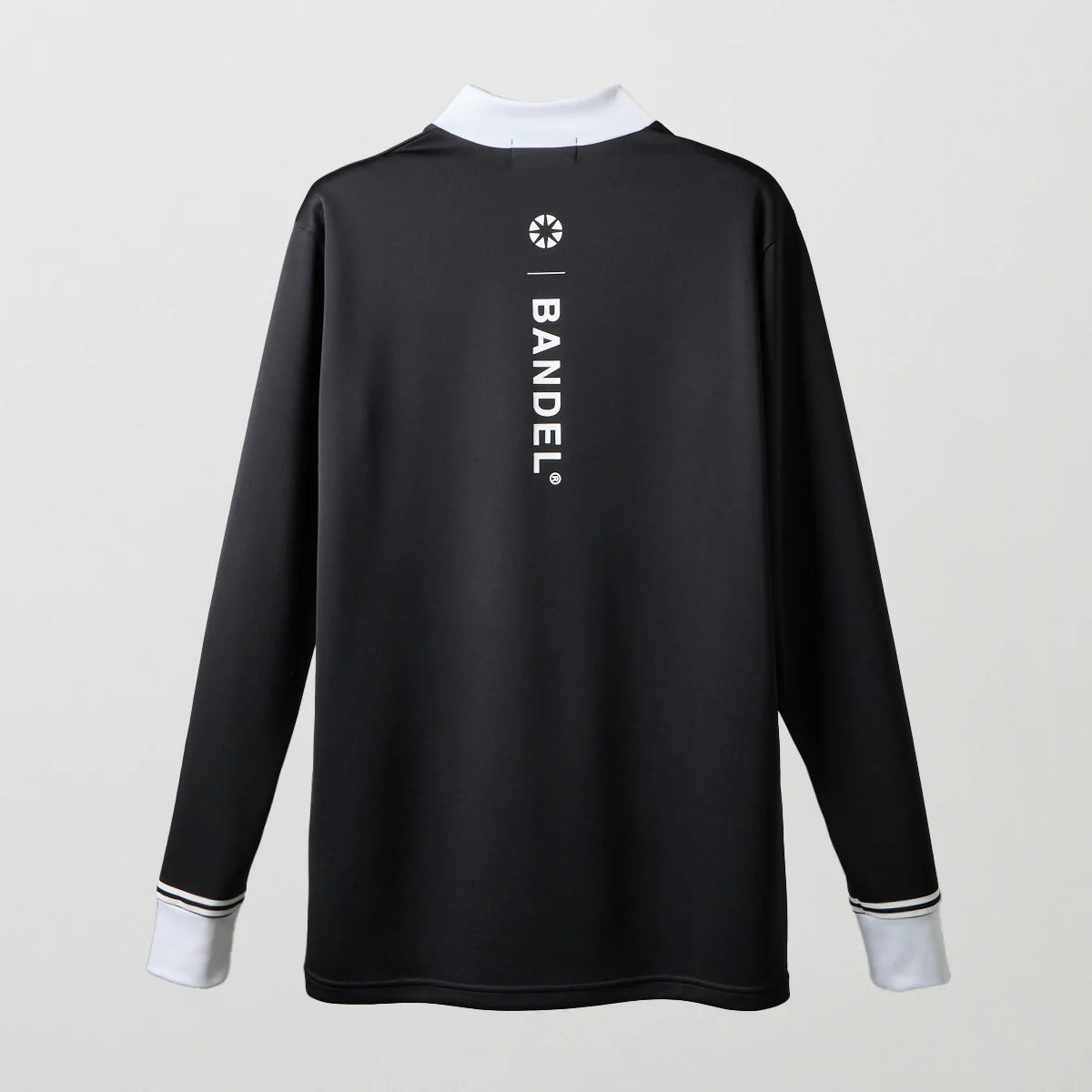 BANDEL GOLF バンデル ゴルフ バイカラー 長袖モックネック BLACK