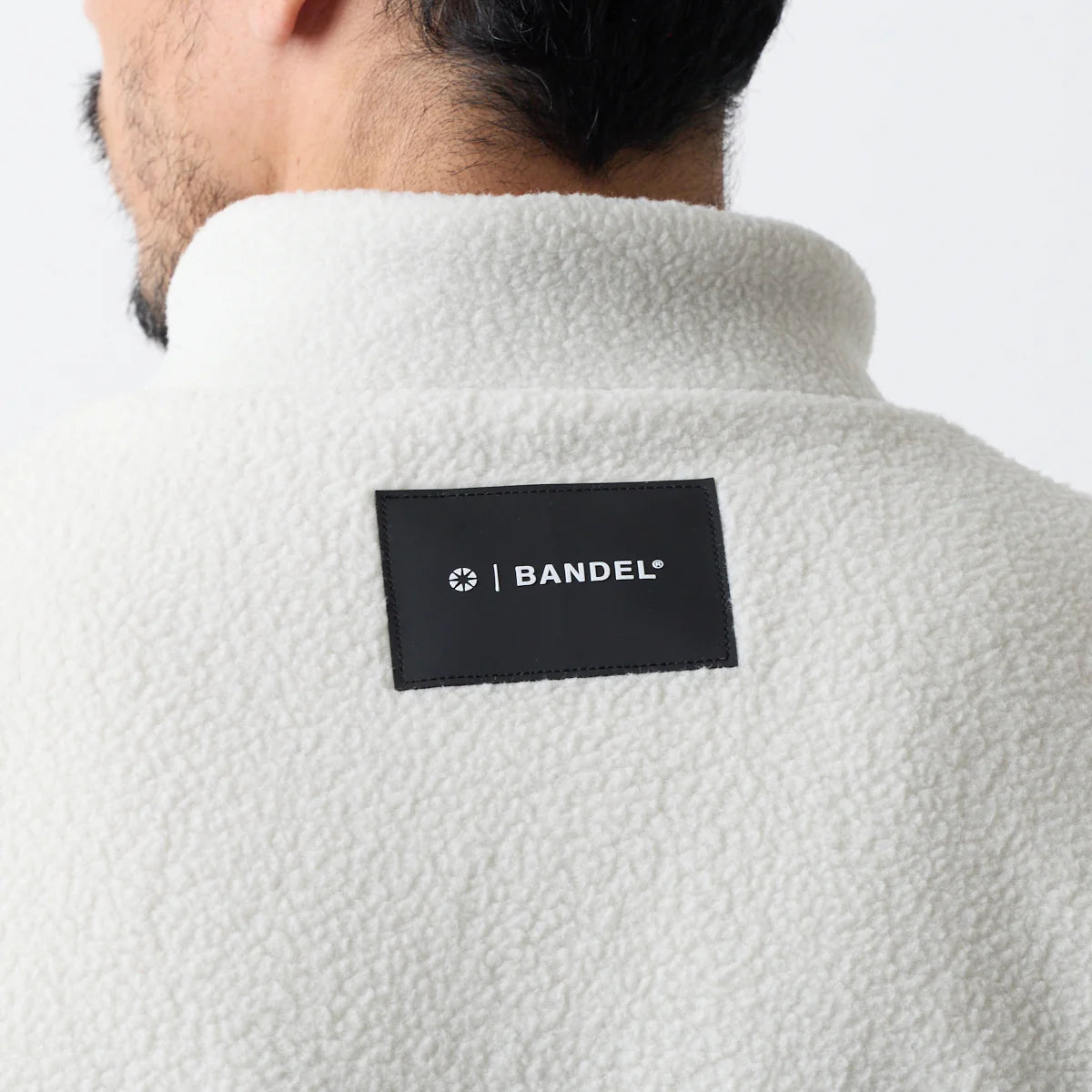 BANDEL GOLF スタンドカラー フリースブルゾン BEIGE
