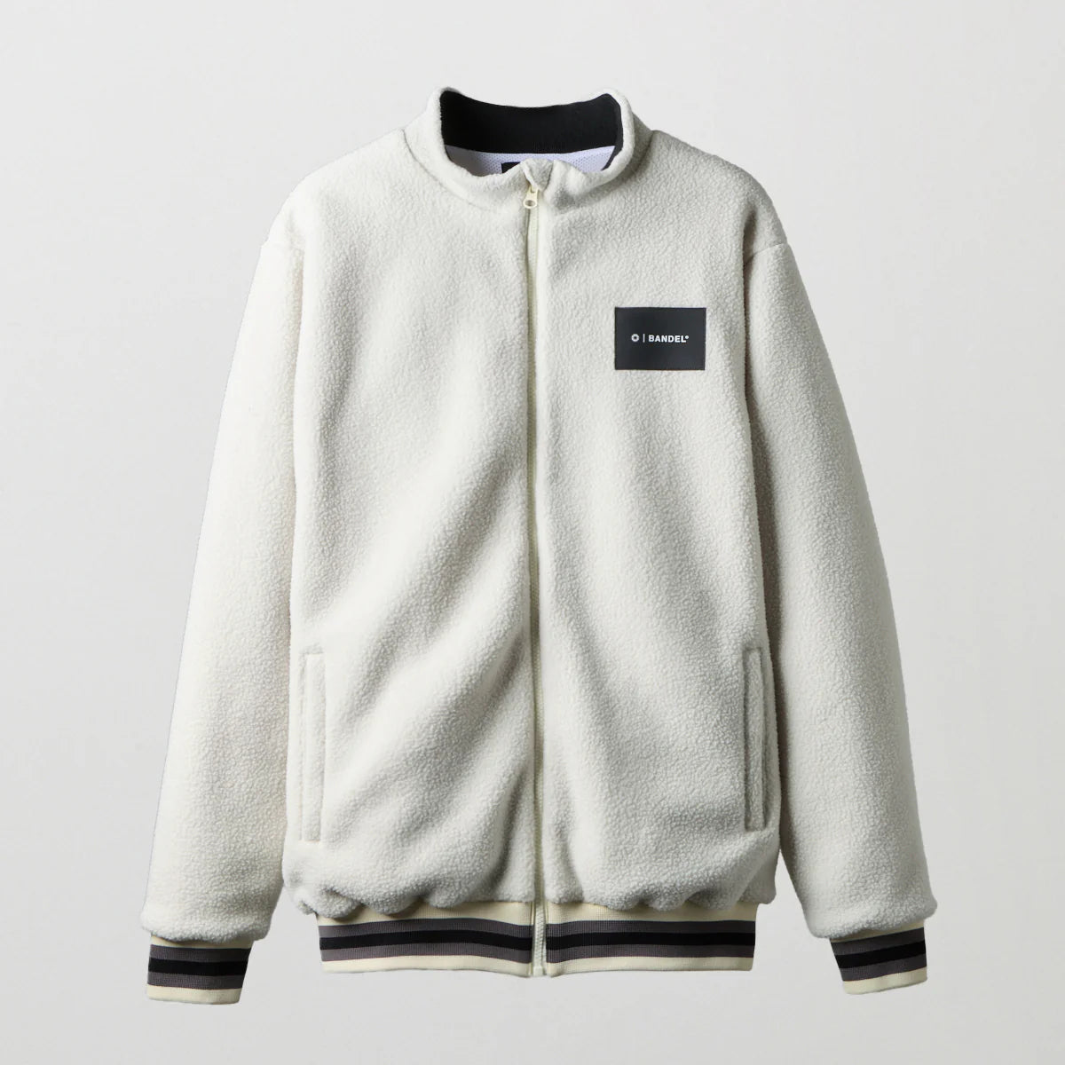 BANDEL GOLF スタンドカラー フリースブルゾン BEIGE