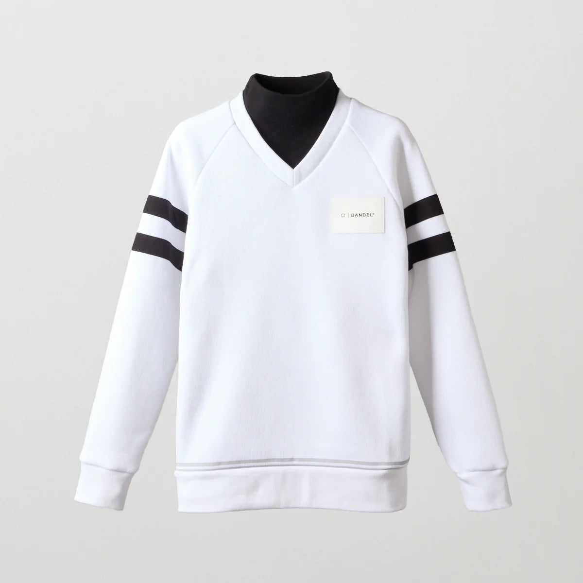 BANDEL GOLF ウィメンズ レイヤード ハイネックニット WHITE