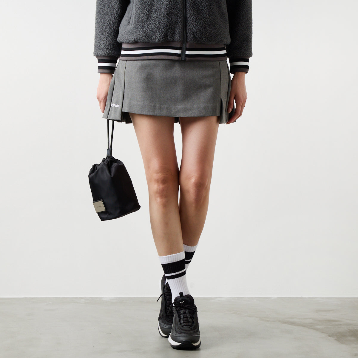 BANDEL GOLF バンデルゴルフ ウィメンズ バックサイドプリーツ スカート BGS-W5ABPSK GREY