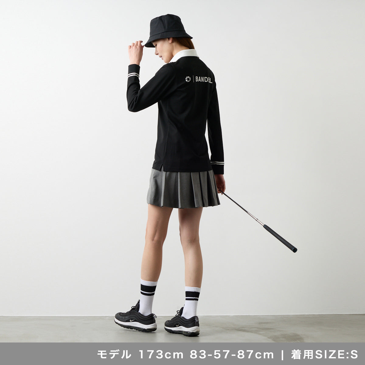 BANDEL GOLF バンデルゴルフ ウィメンズ バックサイドプリーツ スカート BGS-W5ABPSK GREY