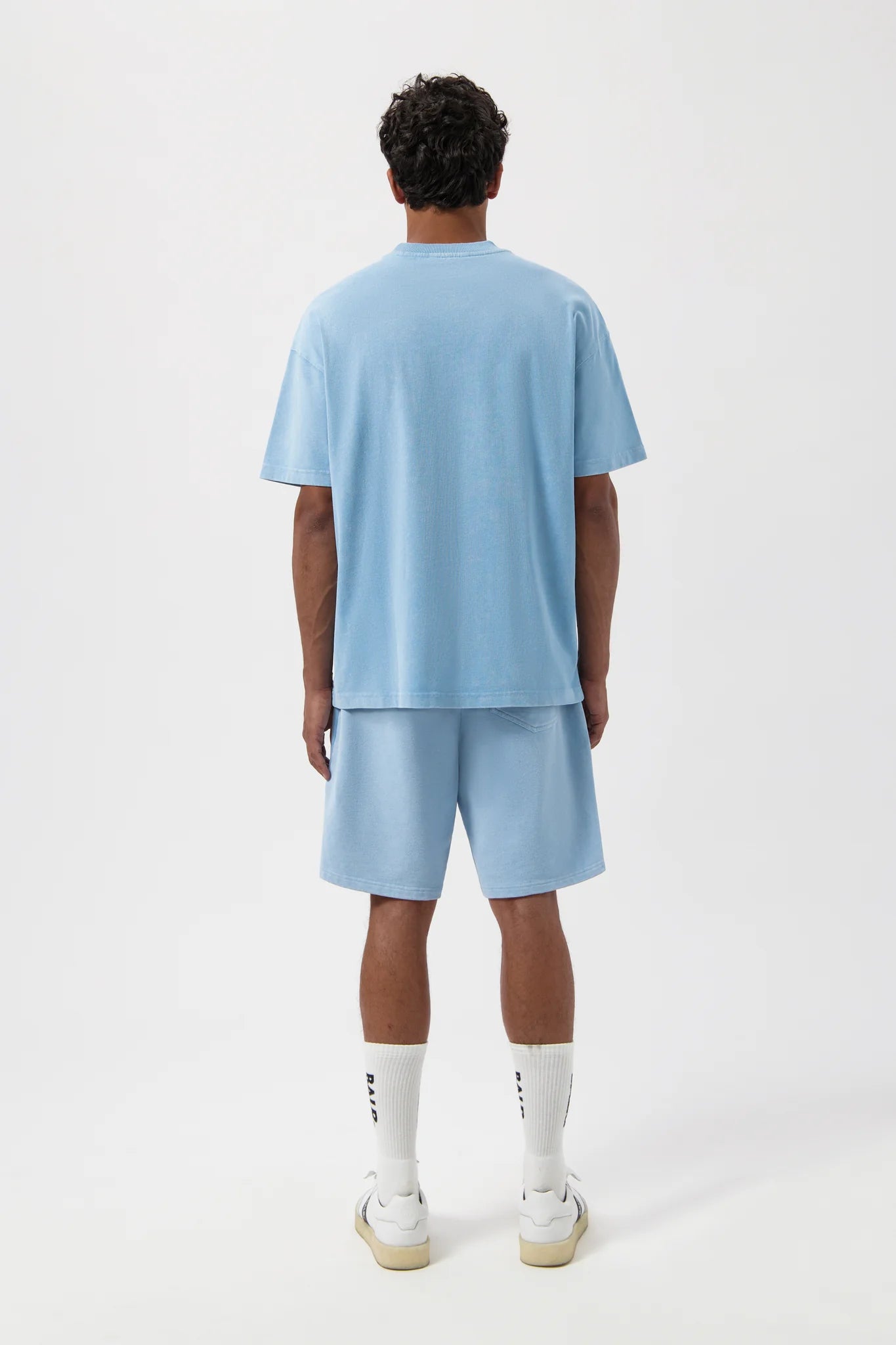BALR. URBAN WASHED BOX T-SHIRT-BREEZE BLUE