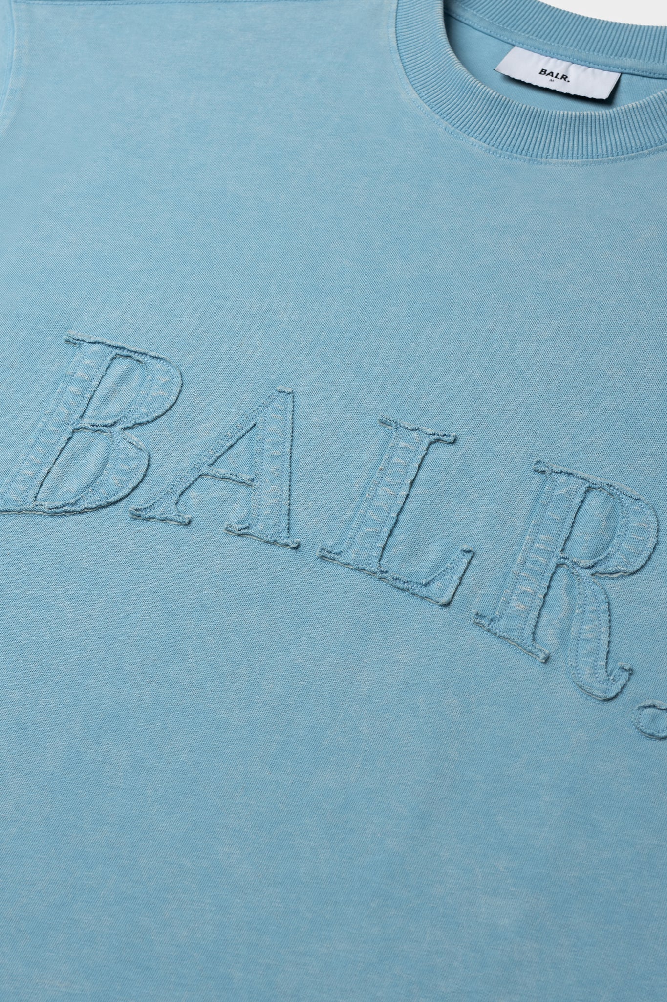 BALR. URBAN WASHED BOX T-SHIRT-BREEZE BLUE