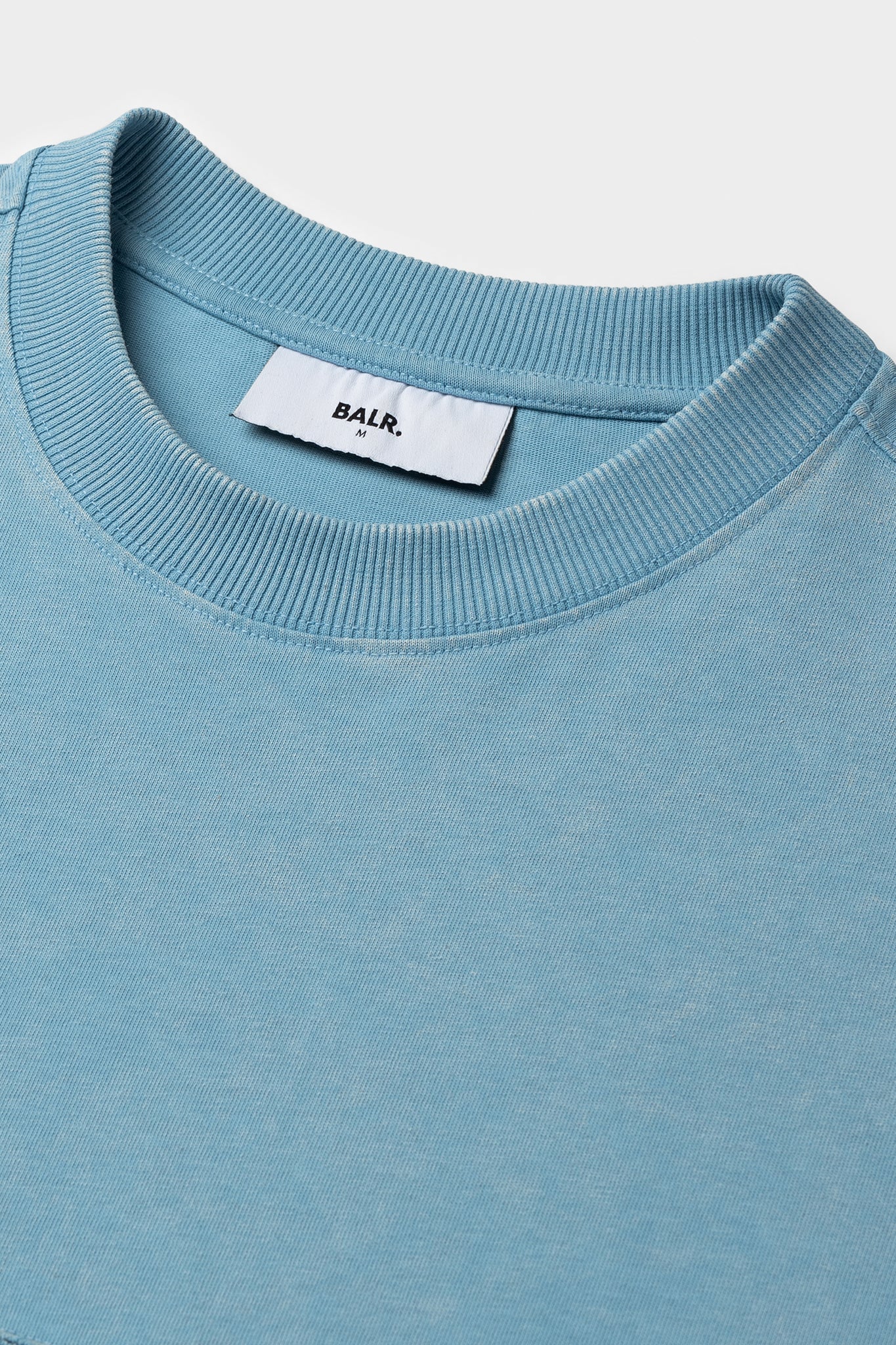 BALR. URBAN WASHED BOX T-SHIRT-BREEZE BLUE