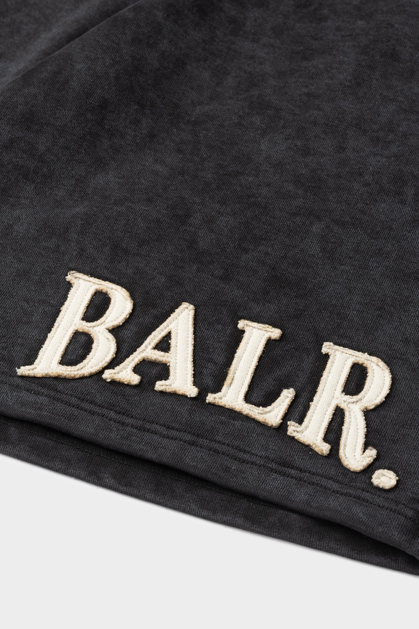 BALR. URBAN WASHED SWEAT SHORTS-JET BLACK